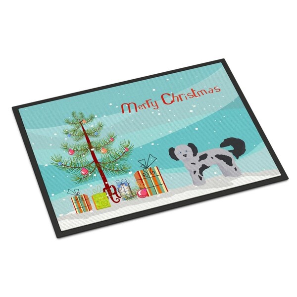Carolines Treasures 24 x 36 in. Shih Poo Christmas Tree Indoor or Outdoor Mat CK3872JMAT - main
